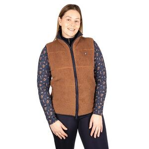 Hy Womens/Ladies Elevate Teddy Fleece Vest / Brown